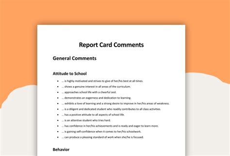 General Report Card Comment Excessive Absenteeism