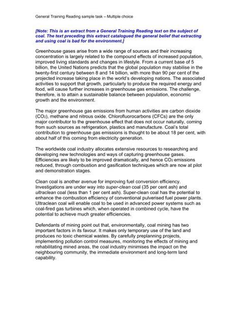 General Training Reading Sample Task Ielts Essentials