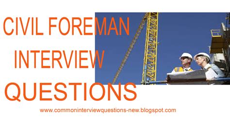 Download General Civil Foreman Interview Question 