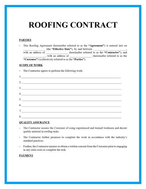 Read Online General Contractor S Roofing Guarantee 