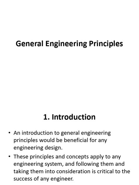 Read General Engineering Principles 