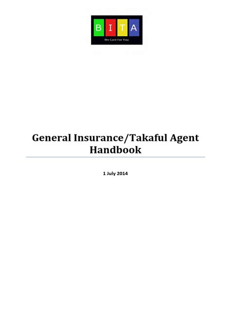 Read General Insurance Takaful Agent Handbook 
