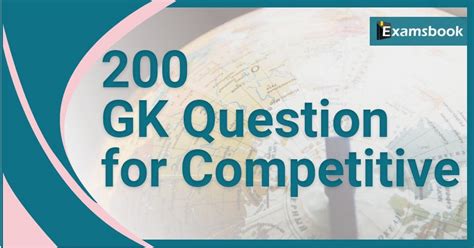 Full Download General Knowledge Questions And Answers For Competitive Exams 