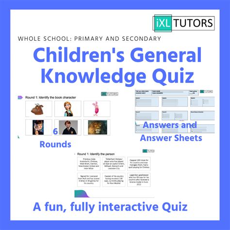 Download General Knowledge Quiz For Kindergarten 