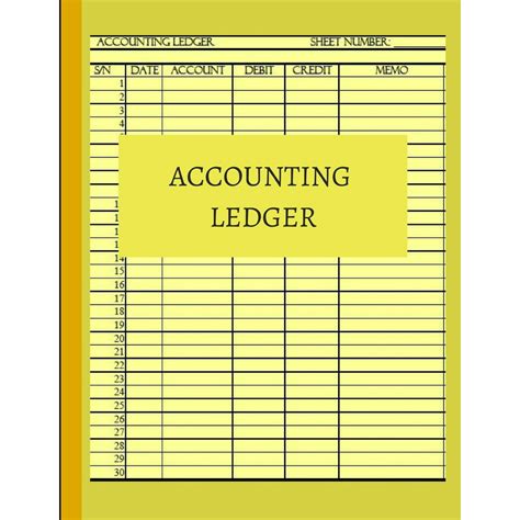 Download General Ledger Accounting Book Accounts Journal General Ledger Accounting Book Record Books Accounting Note Pad Ledger Books For Bills Entries Accounting General Volume 1 