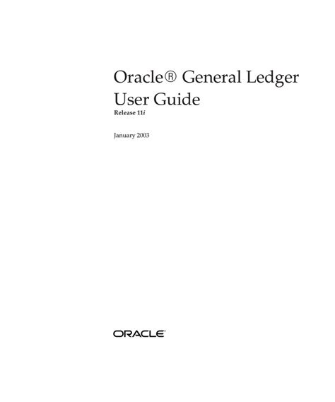 Download General Ledger User Guide 