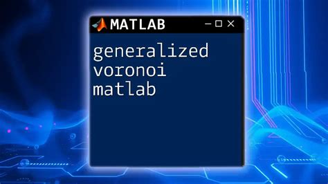 Generalized Voronoi Matlab