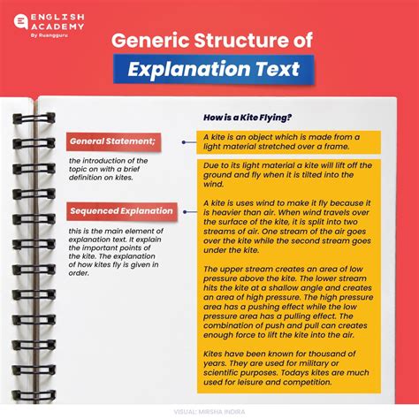 generic structure of explanation text | Explanation Text Definition Generic Structures Purposes Scribd