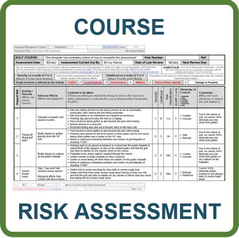 Download Generic Risk Assessment Golf Courses And Driving Ranges 