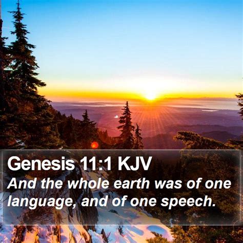 Genesis 11 Kjv Genesis 11 Kjv - Genesis 11 Kjv