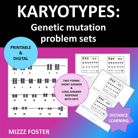 Genetic Disorders Mutations Karyotype Problem Worksheets Types Of Mutations Worksheet Key - Types Of Mutations Worksheet Key