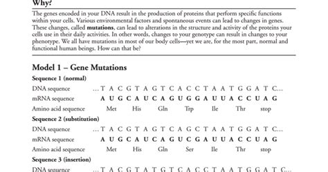 Read Genetic Mutations Ap Bio Pogil Answers Proteineore 