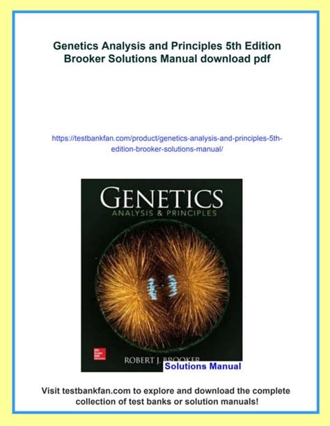 Genetics Analysis And Principles 5th Edition Pdf