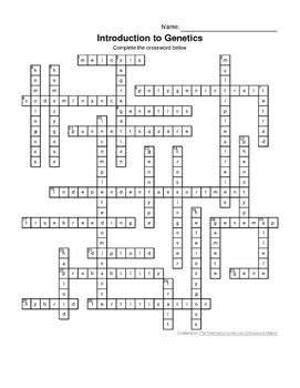 Genetics Crossword Puzzle Answer Key Instructional Fair Biology If8765