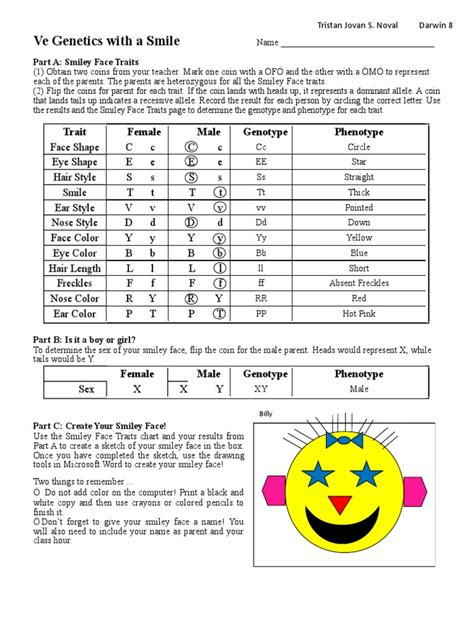 Genetics With A Smile Answer Key