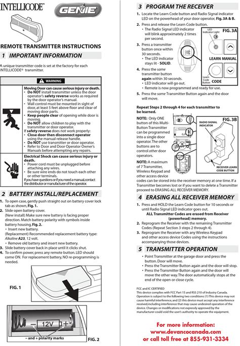 Read Genie Intellicode Troubleshooting Manual 