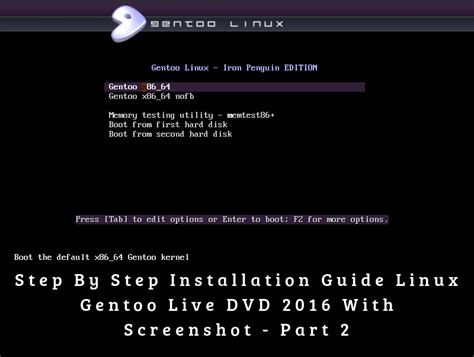 Read Gentoo Quick Installation Guide 