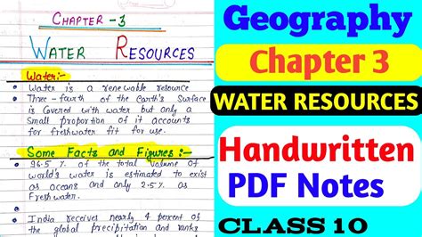 Geo Chapter 3 Class 10 Notes