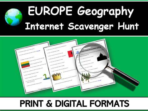 geography internet scavenger hunt answer key