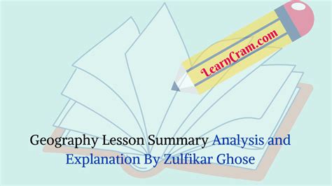 Geography Lesson Summary