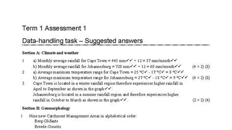 geography memo data handling task 1 2014