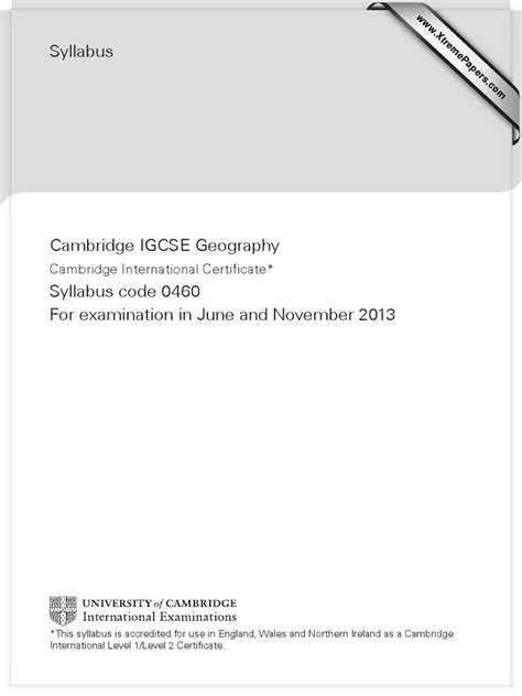 Geography Papers Xtremepapers