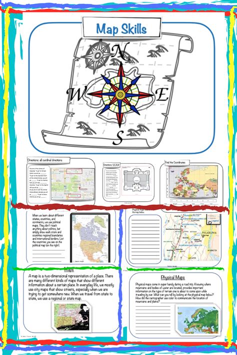 Geography Skills Lesson Ready To Use Worksheet With 5th Grade World Map Worksheet - 5th Grade World Map Worksheet