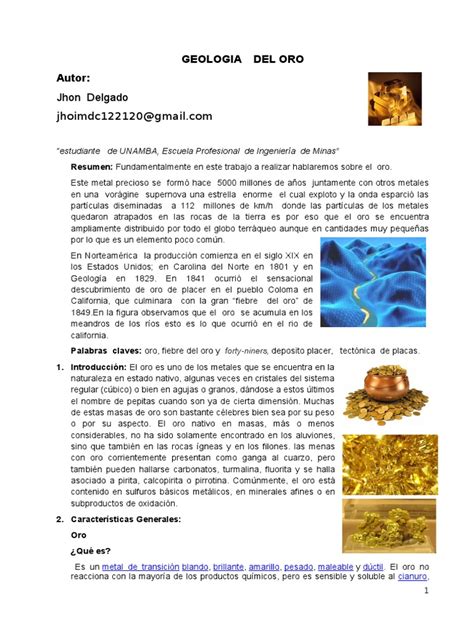 geologia del oro pdf