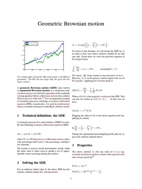 Geometric Brownian Motion
