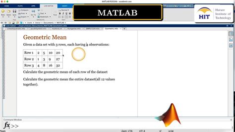Geometric Mean Matlab