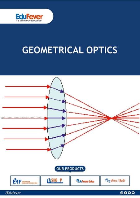 Geometrical Optics In Engineering Physics