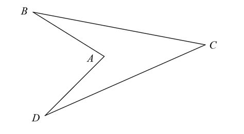 geometry - Congruence of triangles - concave kite