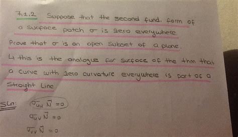 geometry Second fundamental form question. Mathematics Stack Exchange
