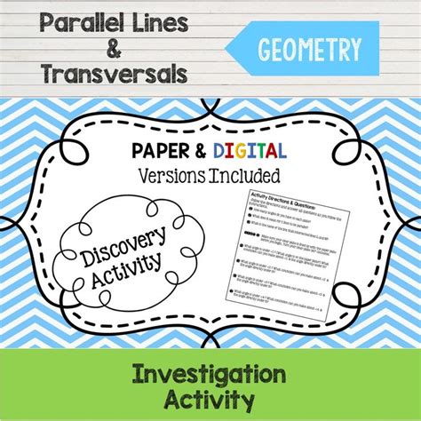 Geometry Activities Archives Homeschool Den Parallel And Perpendicular Lines Activity Geometry - Parallel And Perpendicular Lines Activity Geometry