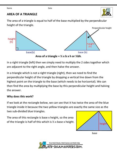 Geometry Area Of A Triangle Inside A Larger Area Of A Triangle Questions - Area Of A Triangle Questions