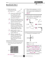 geometry benchmark 3 answers