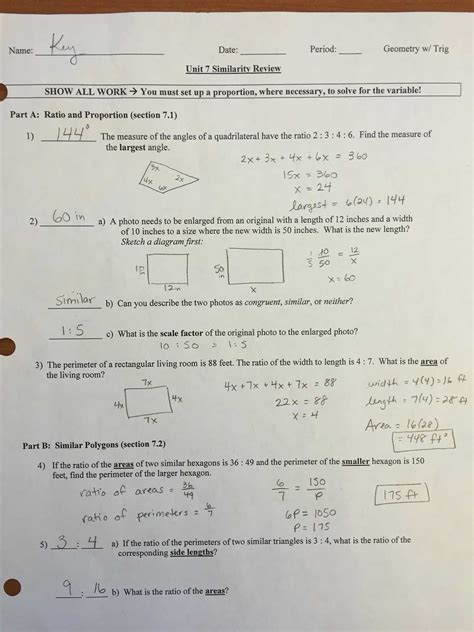 geometry chapter 8 test right triangles and trigonometry answers