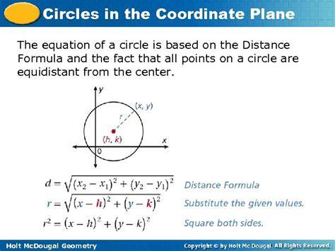 geometry circles in the coordinate plane answers