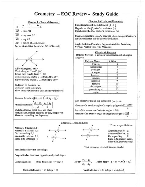 Geometry Eoc Review