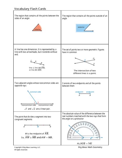 Geometry Flashcards Online