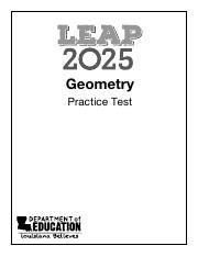 Geometry Leap 2025 Practice Test