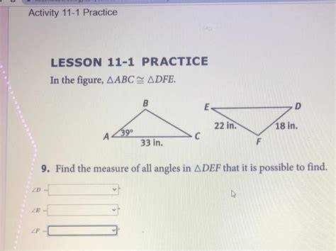 geometry lesson 11 1 practice b answers
