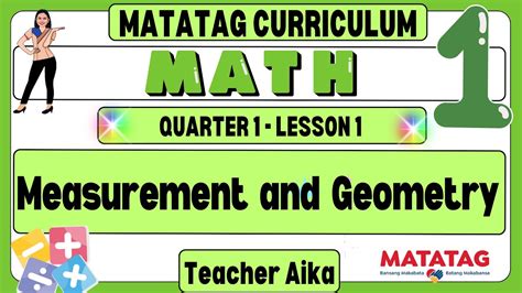Geometry Mathematics Quarter 1 Unit 1 1 Geometric