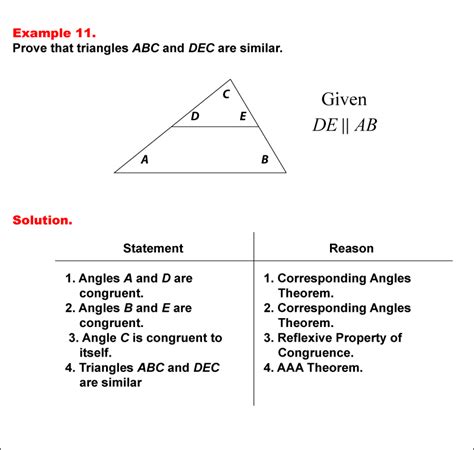 Geometry Proof Answers