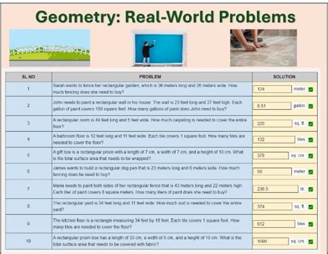 Geometry Real World Problems