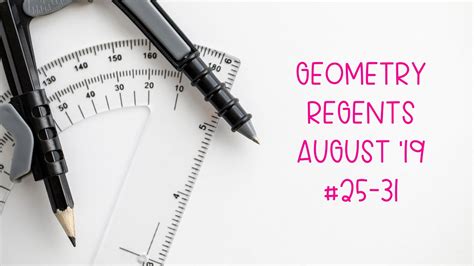 Geometry Regents August 2019