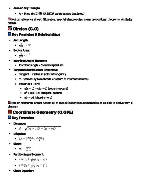 geometry regents survival guide