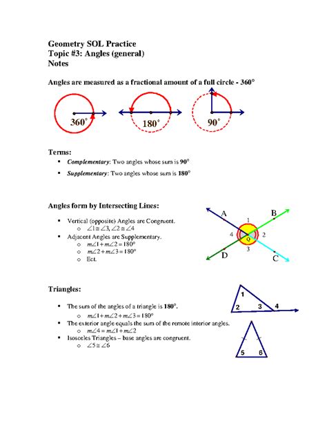 Geometry Sol Practice By Topic Henrico County Public Schools