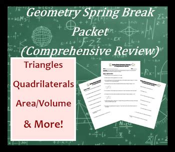 Geometry Spring Break Packet Answers 2014