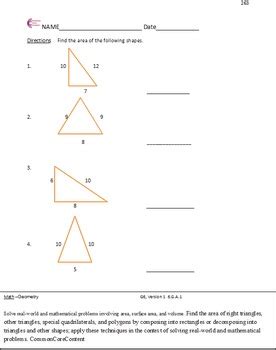 Geometry Standards For 6th Grade Math Geometry For 6th Grade - Geometry For 6th Grade